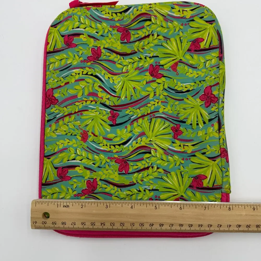 Lilly Pulitzer IPad Cover Pink & Green Floral Neoprene Padded‎